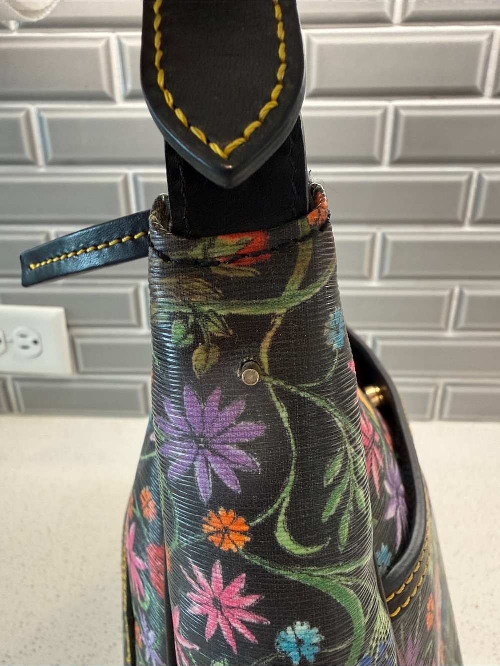 Dooney & Bourke Botanical Whimsy Embroidered Hobo - Picture 8 of 8